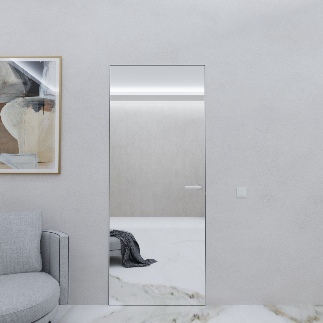 Doors of hidden installation Власні двері Alum Unique Mirror