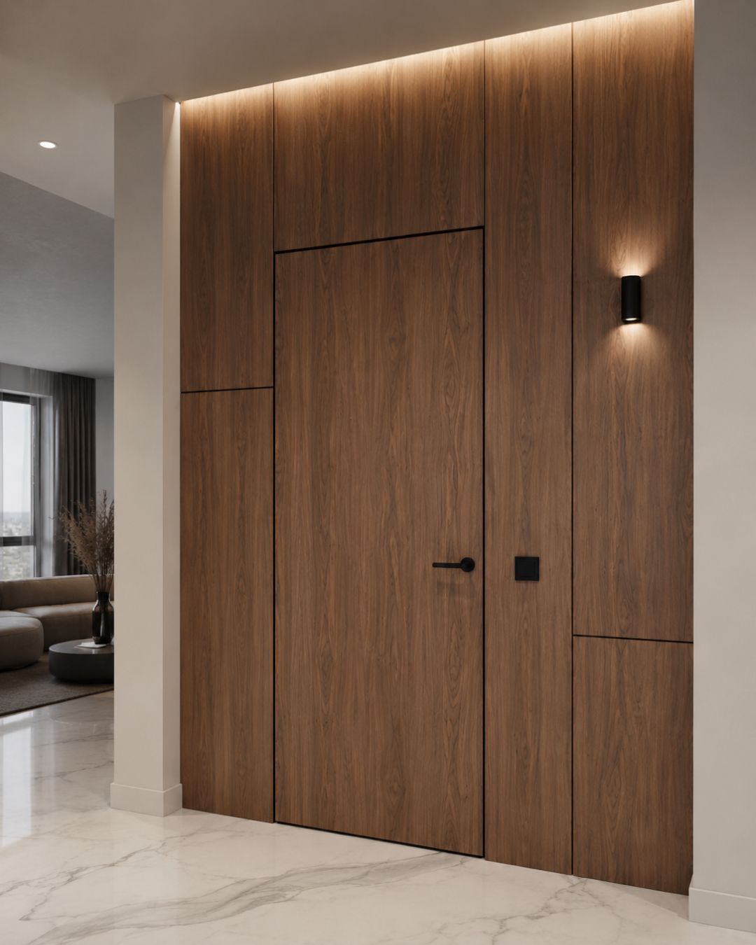 Concealed-Installation Doors Veneer