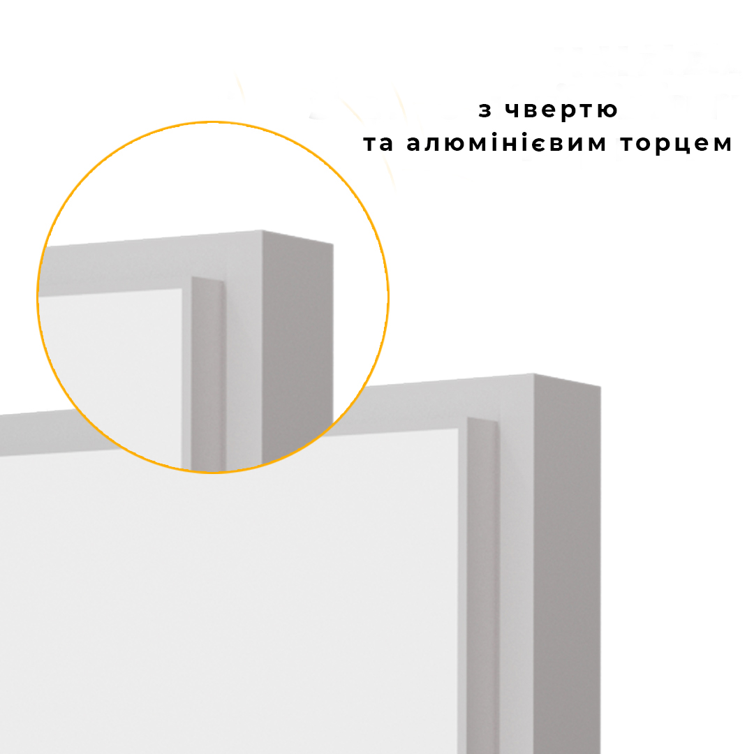 Міжкімнатні двері прихованого монтажу Alum Wood з алюмінієвим торцем з чверттю